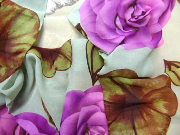 Print Silk/Cotton Chiffon (9M/M)