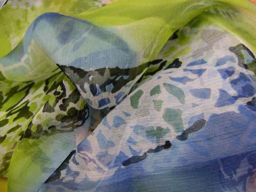 Silk Crinkle Printed